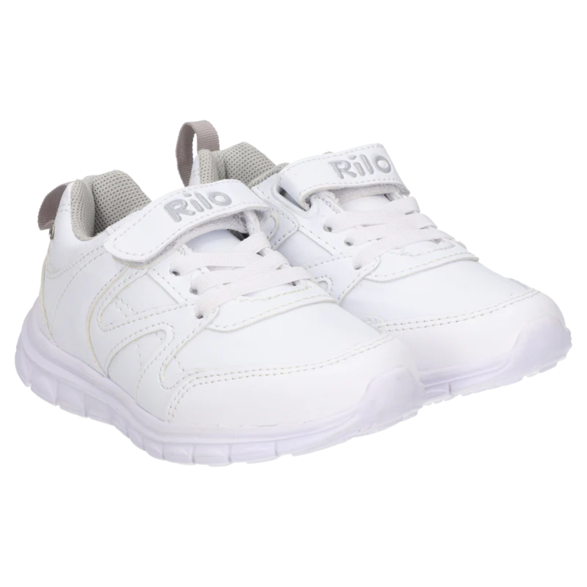 Rilo tenis escolar TA1354 sintetico textil blanco niño / niña 15-21 BUEN FIN