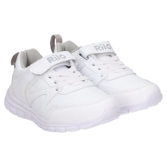 Rilo tenis escolar TA1354 sintetico textil blanco niño / niña 15-21