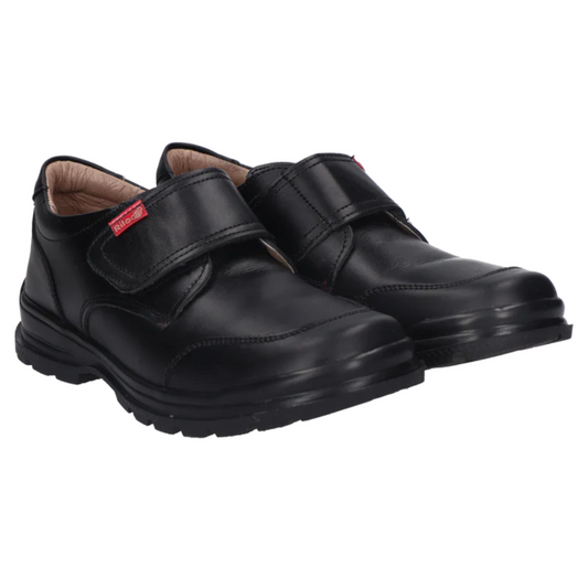 Rilo zapato escolar TR9652 vacuno negro niño 18-26 BUEN FIN