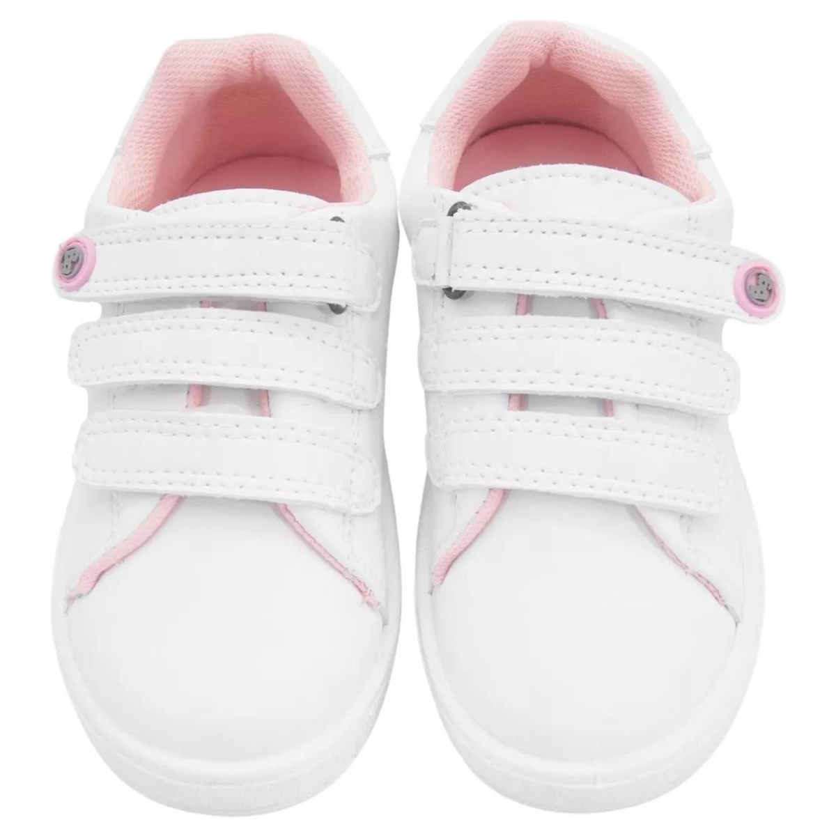 Bubble Gummers Tenis Escolar Geologia blanco rosa niña 15-19