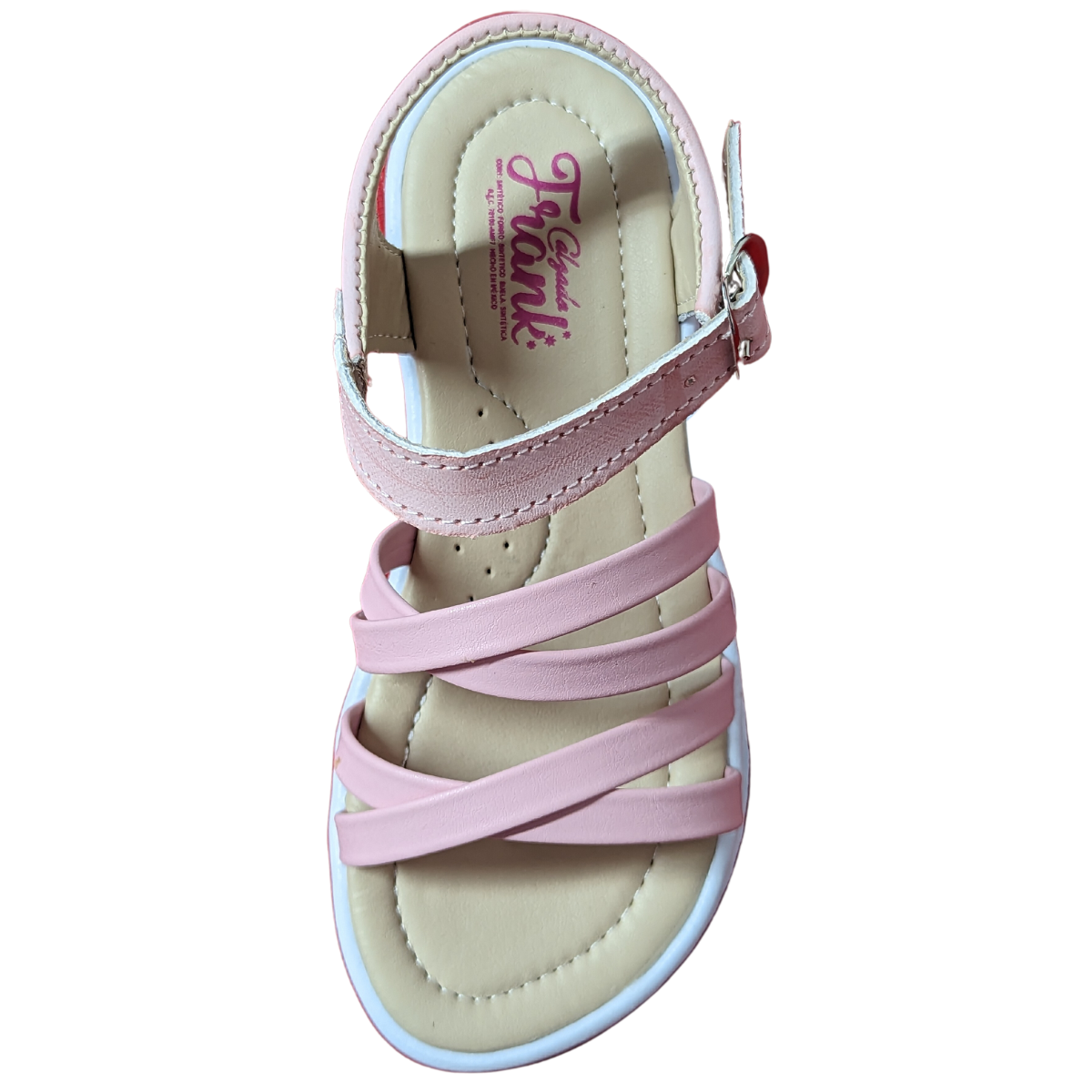 Kangurin Sandalia 207 piel rosa pastel niña 18-21