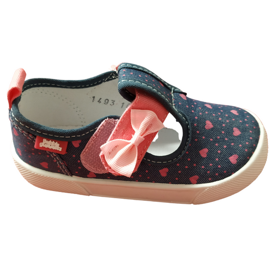 Bubble Gummers tenis dolly mezclilla-coral del 12-17